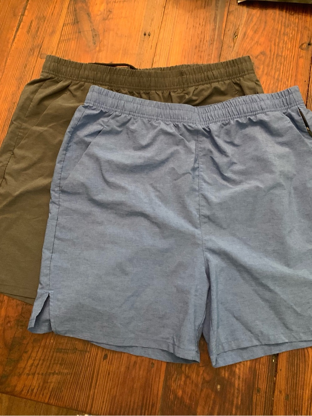 liberty Men's Athletic Shorts in Blue and Grey -Set of two